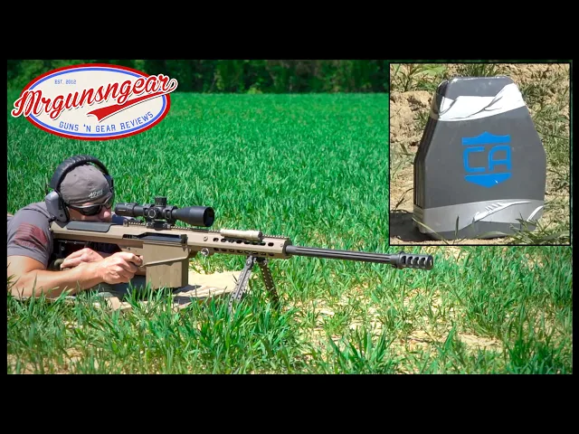 50 cal vs. ar550 steel armor plates!